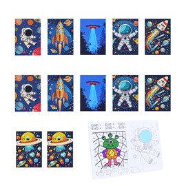 MUNILAIL 12 Pcs Space Coloring Books for Kids Outer Space Mini Drawing Book for Kids Birthday Space Party Supplies Astronaut Coloring Books