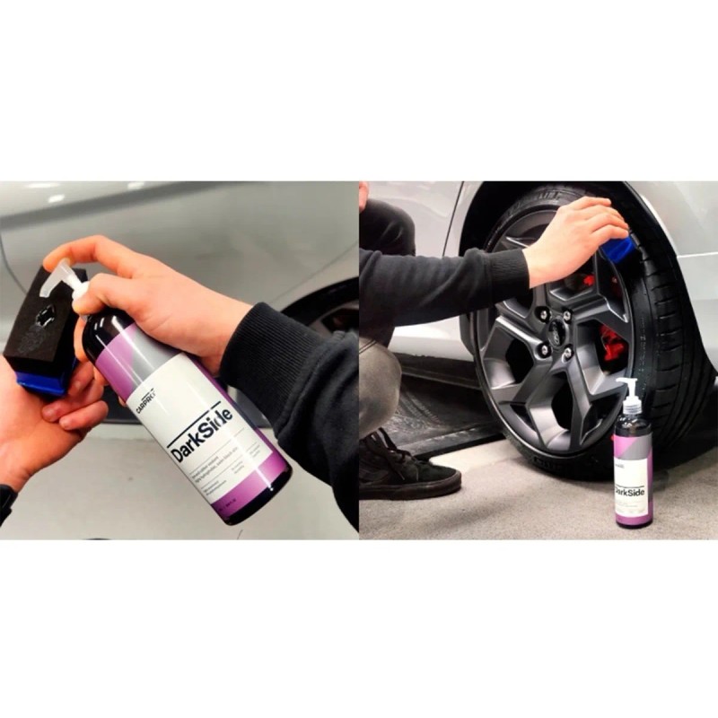 Darkside Alto Brillo Llanta Goma Larga Duracion 500 Ml Negro