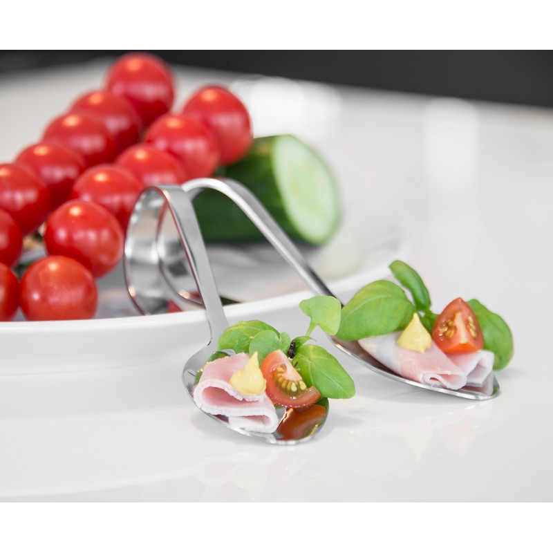 Wenco (Set of 2 Gourmet Spoons, Stainless Steel, Silver, 21