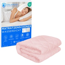 Dreamdry Waterproof Mattress Protector/Quilted Mattress Topper 150 x 200 cm - Washable Incontinence Pad Mattress Protector 150 x 200 cm Waterproof