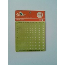 Pickett 1273I Professional Inking Template Small Ellipses