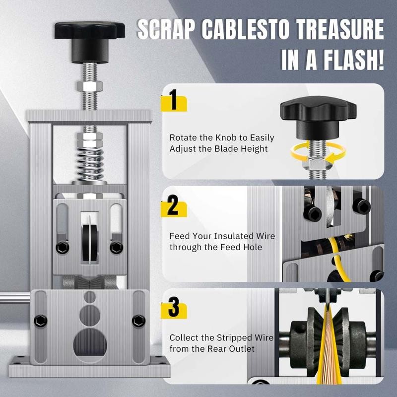 ãWire Stripping ToolsãManual & Electric Drill Operable,Â Quick-change Blade Wire Stripping