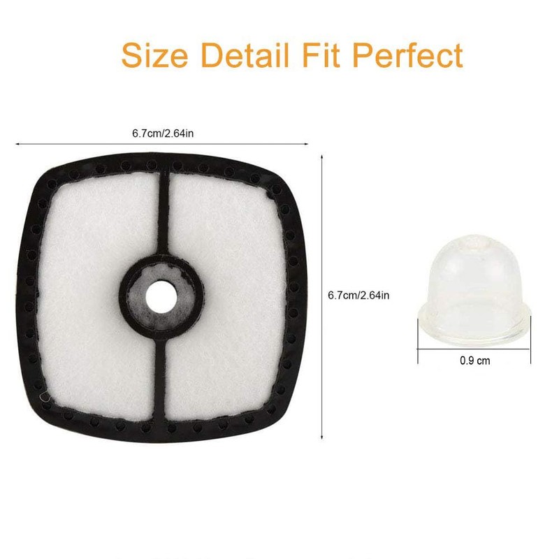 Podoy SRM210 Air Filter RePower Kit with Spark Plug Primer