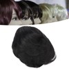 Men's Short Black Wig High Temperature Silk Layered Realistic Breathable