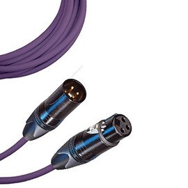 Male to Female XLR Cable with Neutrik NC3 Connectors and Premium 20ga wire - 7: FT long: Purple