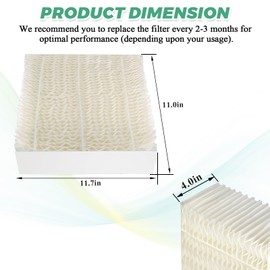 Techecook 1043 Super Humidifier Wick Filters (3Pack) Replacement for Essick AirCare Evaporative Humidifier Filter EP9500 EP9700 EP9800 831000 821000 826000 826800, Bemis Space Saver 800 8000 Series