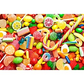 Toynk Candy Puzzle for Adults and Kids | 1000 Piece Jigsaw Puzzle | Family Game Night Candy Snacks Puzzle
