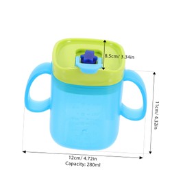 SAFIGLE Spill Handicap Drinking Cup for Adults Elderly Feeding Sippy Cup Leak Design for Safe Liquid Consumption for Caregivers and Seniors Blue Color