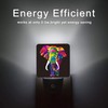Oeaskly Elephant Night Light,Colorful Elephant Plug-in Night Lights with Dusk-to-Dawn