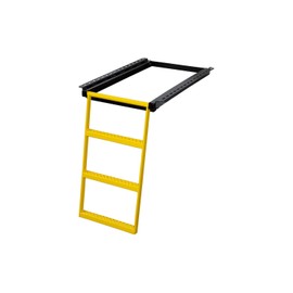 Yellow 3-Rung Retractable Truck Step