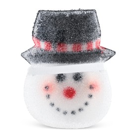 Ornativity Snowman Porch Light Cover - Snow man Head Xmas Winter Outdoor Front Porch, Deck, Garage Lamp Christmas Holiday Decoration Covers - 11" Set of 2