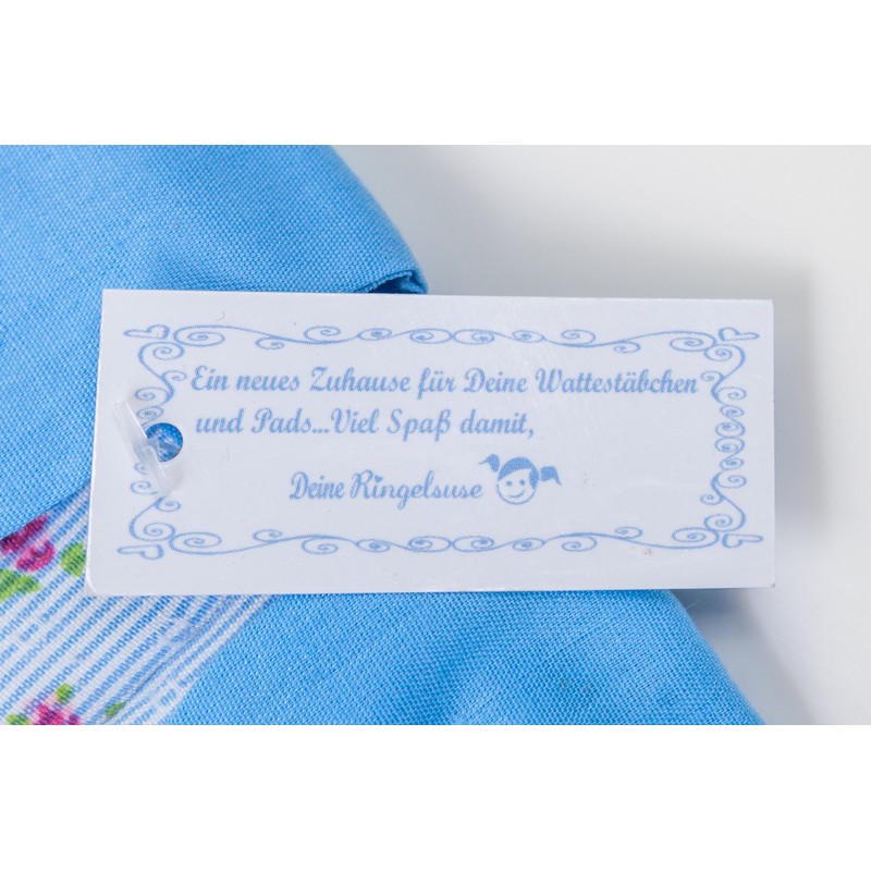 Travel case for cotton swabs and pads 100% cotton by