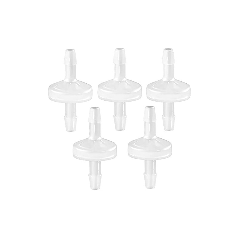 JoyTube 5 Packs Check Valve 5/32” (4 MM) One-Way PVDF