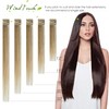 WindTouch Clip In Hair Extensions Human Hair Mixed Bleach Blonde