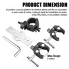 DZG Double Clamp Mount for Starlink Pole Clamp DJ Lighting