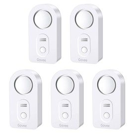 Govee Water Leak Detectors 5 Pack, 100dB Adjustable Audio Alarm Sensor, Sensitive Leak and Drip Alert, for Kitchen Bathroom Basement (Cannot Connect to Wi-Fi Directly)
