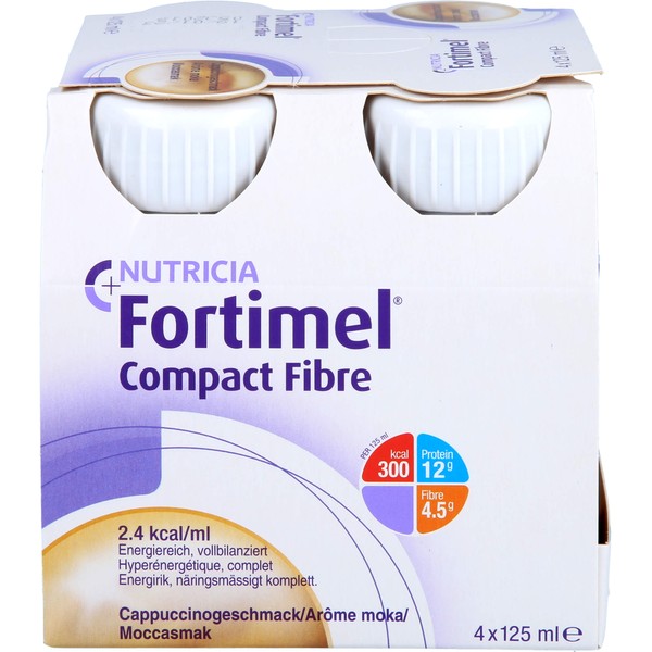 Fortimel Compact Fibre Cappuccino, 8X4X125 ml FLU