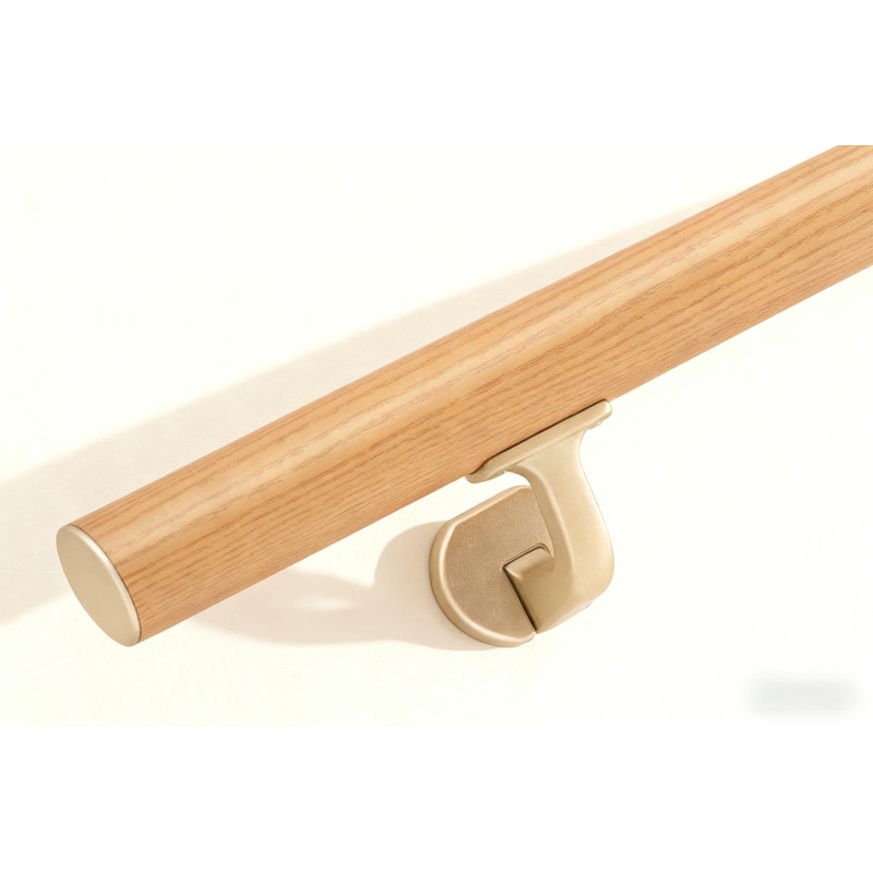 3 FT Handrails for indoor&outdoor stairs,deck,slope,Modern Aluminum Handrail Set, Wall-Mounted