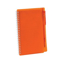 Fun Express - Orange Spiral Note Book Pen Set 1pc - Stationery - Notepads - Note Books & Journals - 1 Piece