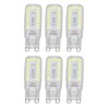 6pcs G9 LED Bulbs 7W Dimmable 360° Illumination Replacement Light