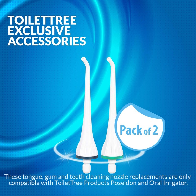 Replacement Tips for Poseidon & Professional Oral Irrigator by ToiletTree