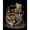 Royal & Langnickel Wolf Scratch Picture, Gold, Scratch Pictures for