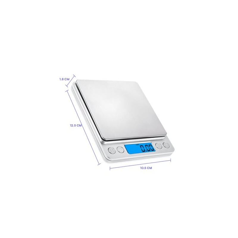 Báscula Digital de Precisión Lincky 0.1g a 500g, Balanza Electrónica
