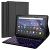 FunYaung Backlit Keyboard Case for Fire HD 10/10 Plus Tablet