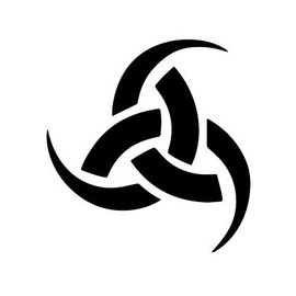 Odin's Horn Odin Triple Horn Horned Triskele Norse God Decal Sticker for Car Truck SUV Window (4.5, Black)