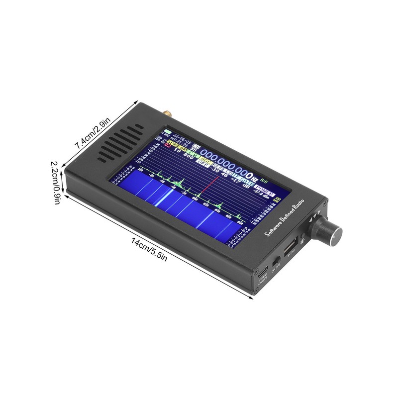 DSP SDR Radio Receiver 4.3 Inch Touch Screen 100KHz To