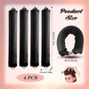 Set of 4 Heatless Curls Band Black Curls Without Heat