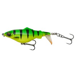 Savage Gear Hard bait for pike fishing, 8 cm, 12 g, 3D fat smashtail floating, colour: firetiger