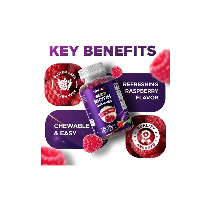 Gomitas Biotina 10,000 Mcg - Vitabod