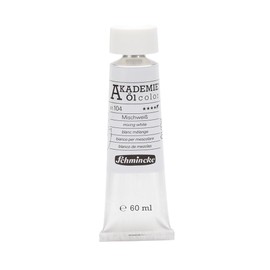 Schmincke Akademie® Oil Colour, Fine Artist Oil Paints, Mixed White, 41 104 011, 60 ml Tube, Highly Non-fading, Oil Painting