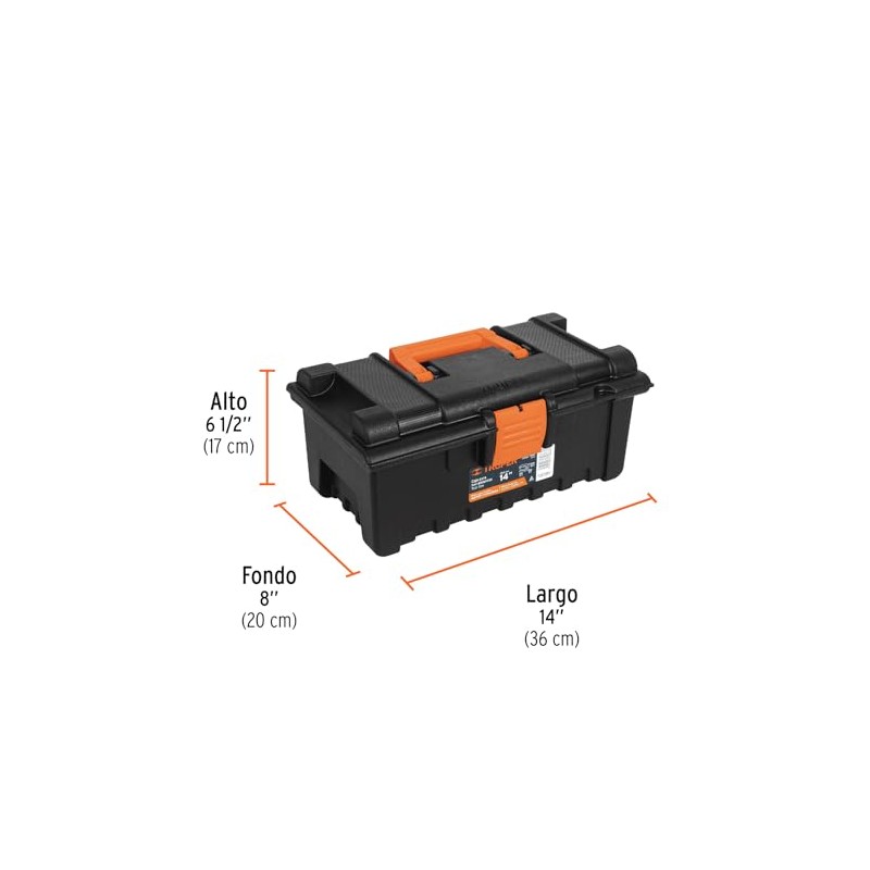 Truper CHA-14N, Caja para herramienta, amplia de 14, color puede
