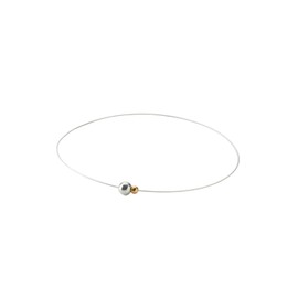 phiten(ファイテン) RAKUWA ネックレス ワイヤー EXTREME ミラーボールツイン シルバー/ゴールド 45cm【肩こり】【首こり】【ファイテン先端技術メタックス採用】