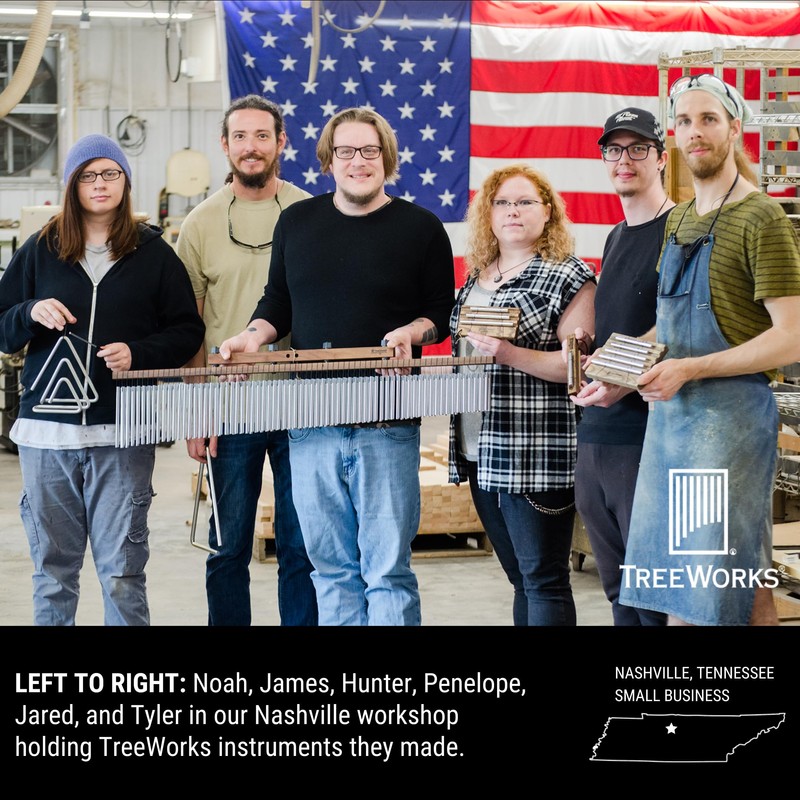 TreeWorks Chimes Energy Chime, Single Note –– MADE IN U.S.A.