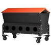 120 LB Automatic Chicken Feeder, Metal Poultry Feeder with Wheels