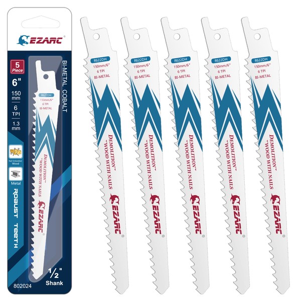 EZARC Saber Saw Blade Total Length 5.9 inches (150 mm),
