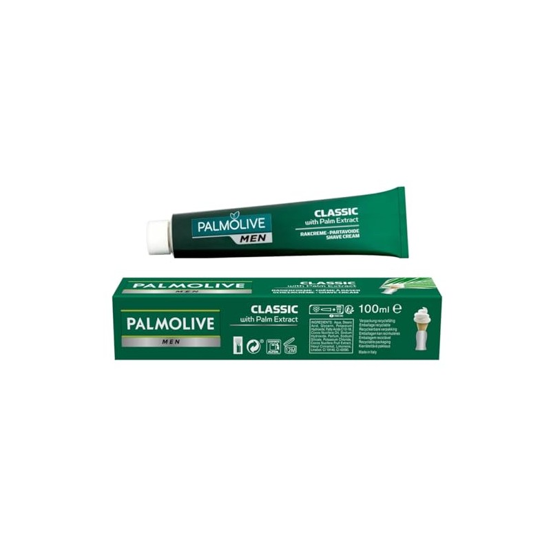 Palmolive Men Shave Cream Classic with Palm Extract, Shave Lather