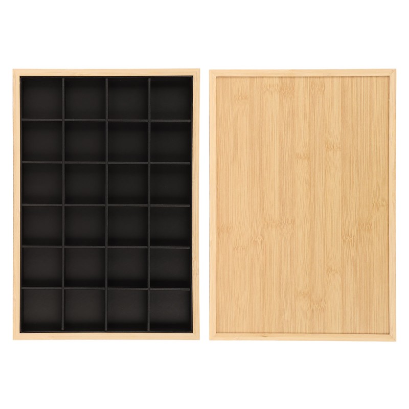 Jewelry Storage Display Trays Multipurpose 24 Grids Jewelry Tray for