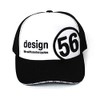 56design Circle Mesh Cap Cap (Black x White)
