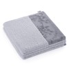AmeliaHome Bath Towel 100% Cotton Border 500 g/m² Crea, 50x90