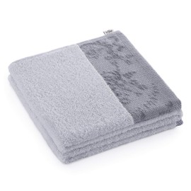 AmeliaHome Bath Towel 100% Cotton Border 500 g/m² Crea, 50x90