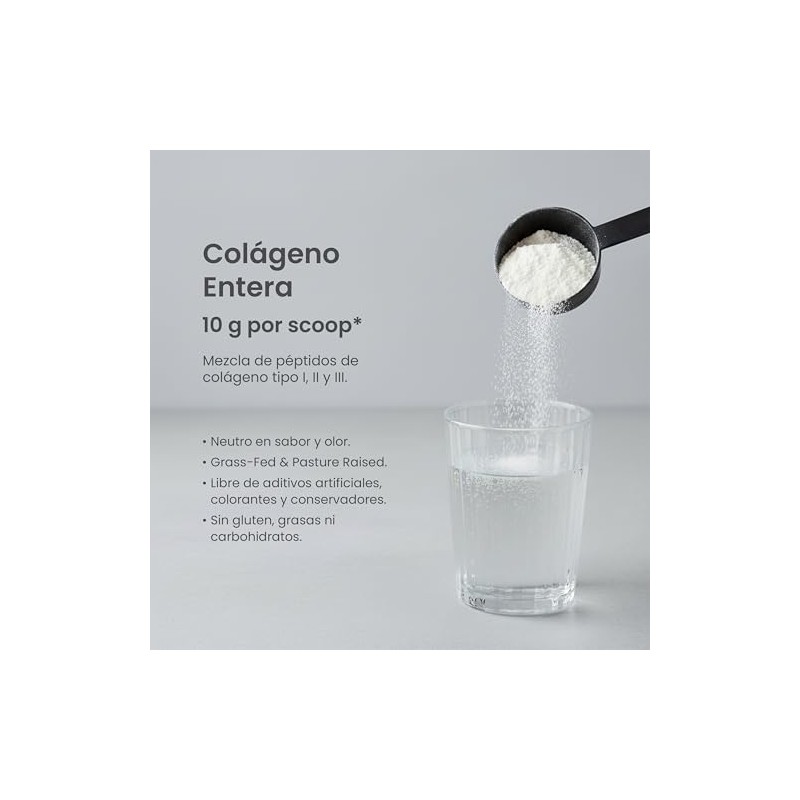 Entera | Colágeno Hidrolizado 300 g en Polvo | Péptidos