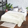 Utopia Bedding Sherpa Blanket Twin Size [Ivory, 90x66 Inches] -