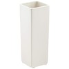 H2O Ceramic Vase S H1488 Horn White