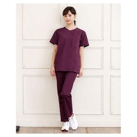 Nursey, Easy to Put on and Take Off Scrub, Open Front, Non-See-through, Medical Lab Coat, lavender