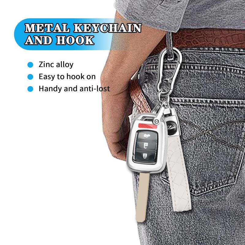 for Honda Key Fob Cover with Key Chain, Soft TPU