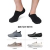 SIXDAYSOX Black No Show Socks Men 8 Pack Low Cut